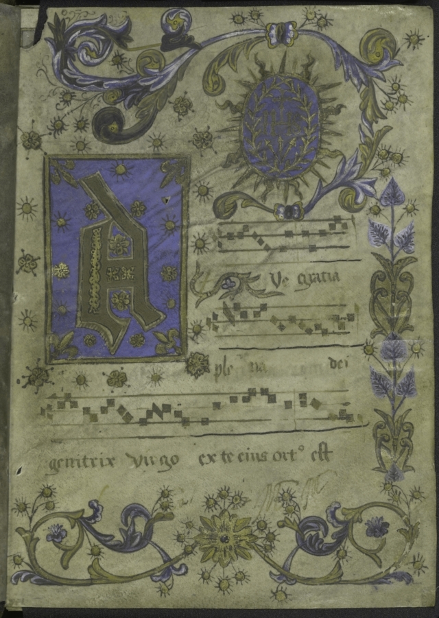 Figures 7-13: Seven digital images of folio 2 recto of University of Southern California Flewelling Antiphonary, digitized by the Jubilees Palimpsest Project.